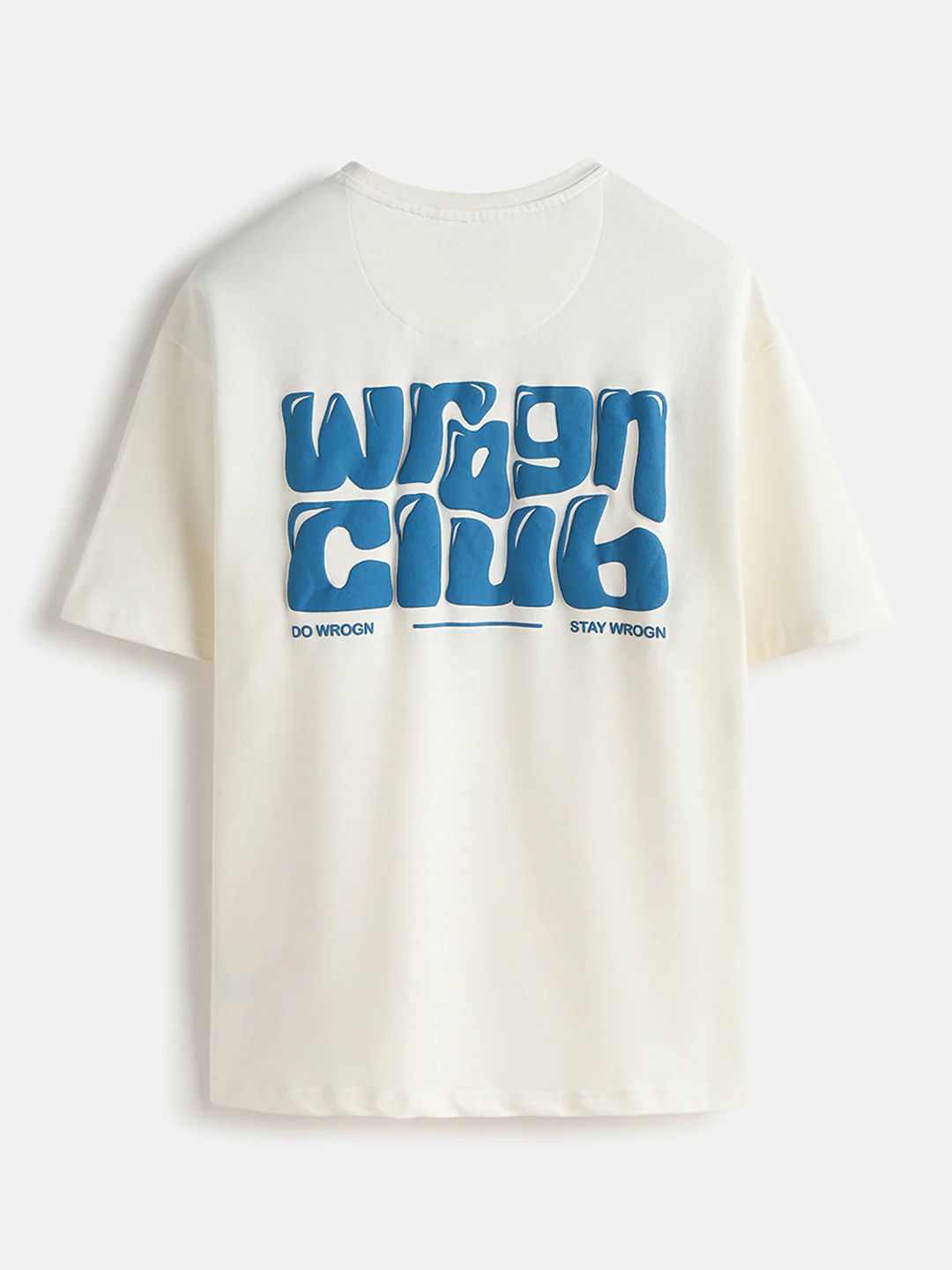 Puff Printed Oversized T-Shirt | Off White - Image 5