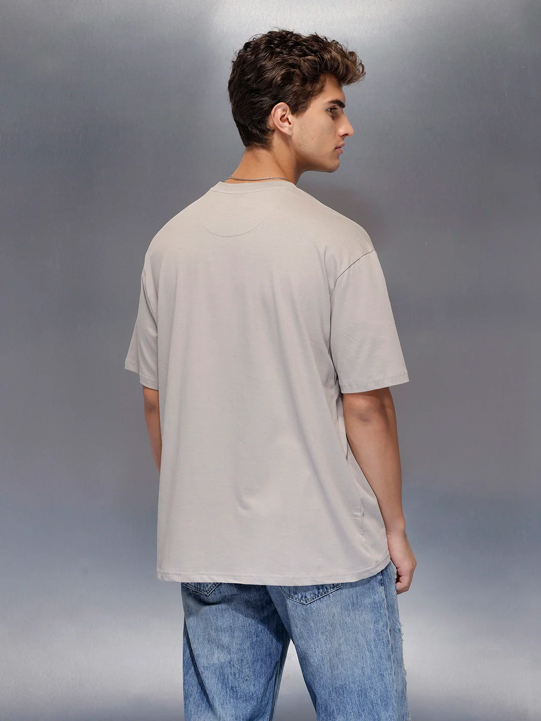 Black Street Typography Tshirt | Grey - Image 6