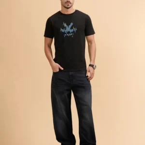 Casual Loose Fit Jeans | Black